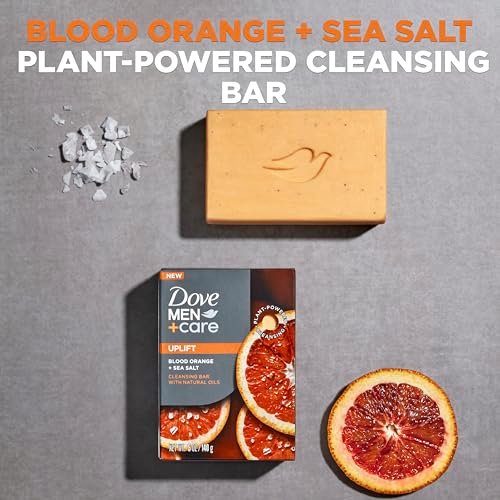Dove Men+Care Cleansing Soap Bar 4 Count – Rebuild Skin with Plant-Based Ingredients, 3.51 oz Each Avelisse