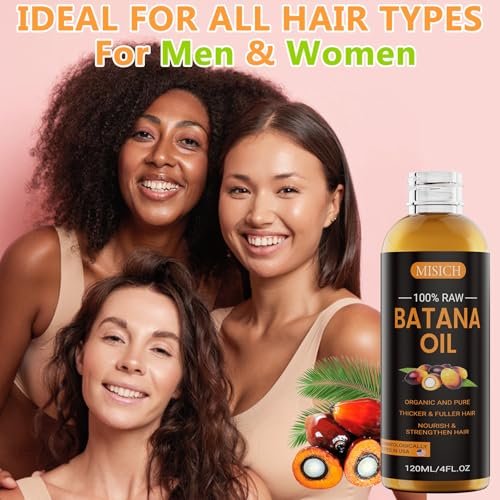 MISICH Raw Batana Oil - 100% Natural Organic Hair Growth Oil for Men & Women, Sourced from Honduras, Pure Unrefined, Enhances Thickness, Prevents Hair Loss, 4 Oz - görsel 16