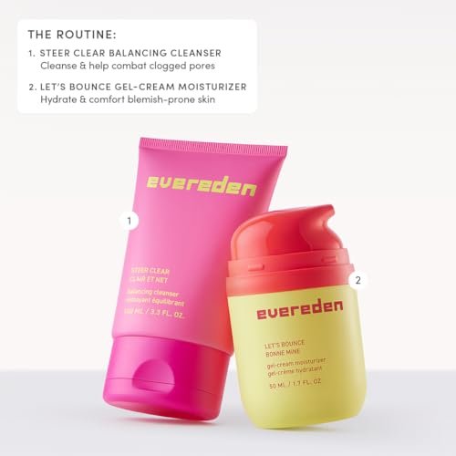 Evereden Gel-Cream for Teens - Preppy Skincare Moisturizer: Lightweight, Non-Greasy Hydration for Oily & Pimple-Prone Skin - Redness-Calming Clean & Vegan Skincare for Tweens, Teens 10-12 & Beyond Avelisse
