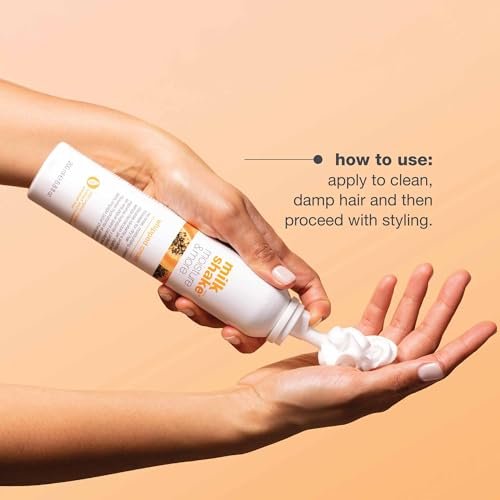 milk_shake Moisture & More Whipped Cream - Conditioning No Rinse Hair Moisturizer Foam, Shinier Hair with Healthy Glow, Boosts Softness, 6.8 fl oz (200 ml) Avelisse