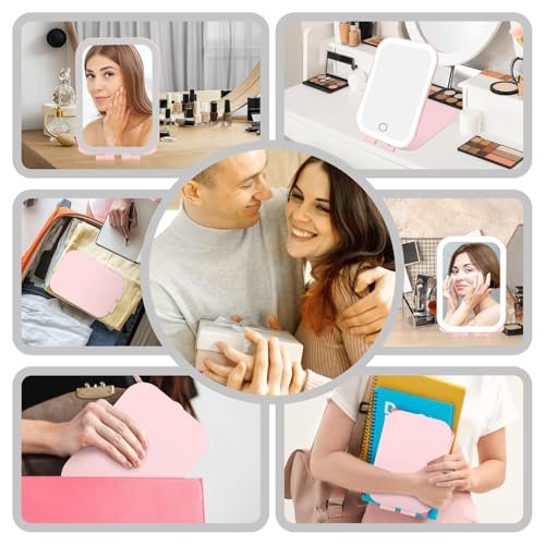 Koolstuffs Travel Mirror with Light - – High-Definition Glass Mirror: Crystal-clear reflection ensures accurate – Image 14