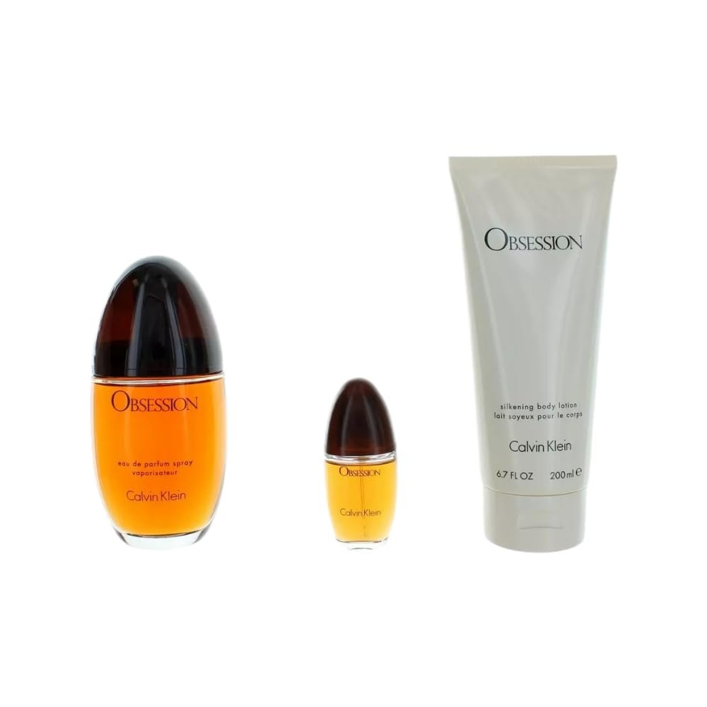 Calvin Klein Obsession 3.3 Eau de Parfum Women's Set – 3-Piece Luxury Fragrance Collection Avelisse