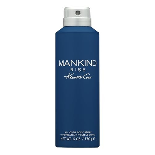 Kenneth Cole Mankind Rise Body Spray for Men - Woody & Earthy Scent with Eucalyptus, Ginger, Sandalwood, Long-Lasting, 6 Fl Oz Avelisse