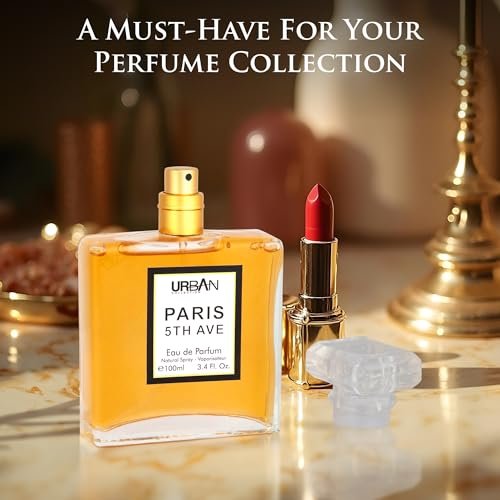 URBAN COLLECTION Paris 5th Avenue for Women Eau De Parfum - Elegant 100ml Bottle with Aldehydes, Neroli, Ylang Ylang, Bergamot & Peach Avelisse