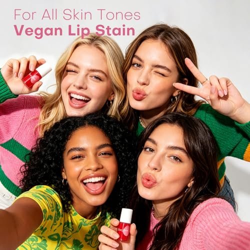 bayfree Lip Tint Stain Set - 7 PCS Long Lasting Waterproof Lip Stain, Lightweight Non-Sticky Transfer-Proof Matte Finish (Fruit Land) Avelisse