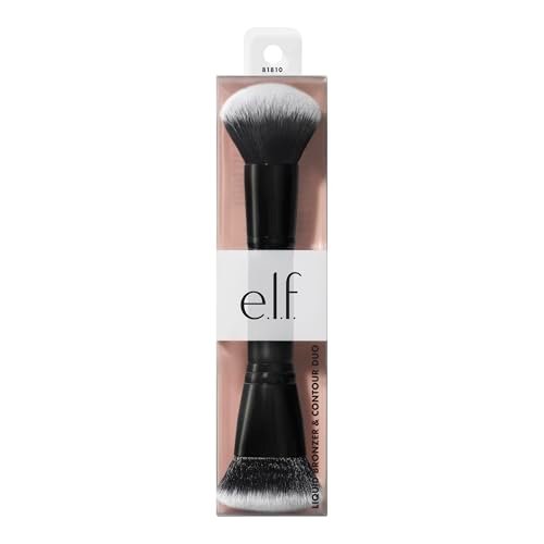 e.l.f. Liquid Bronzer & Contour Duo Brush - Silky, Highly Pigmented Formula with Dual-Ended Makeup Brush, Vegan & Cruelty-Free - görsel 12