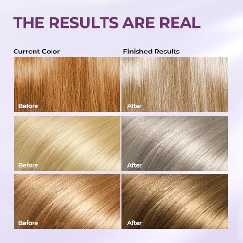 Karseell Maca Power Purple Hair Mask & Shampoo Set - Neutralizes Brass & Yellow Tones for Blonde, Gray, Silver, and Color-Treated Hair (2 x 16.9 fl oz) Avelisse