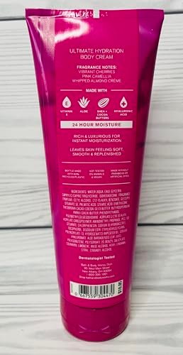 Bath & Body Works Perfect in Pink Ultimate Hydration Body Cream 8 oz (Pack of 2) Avelisse