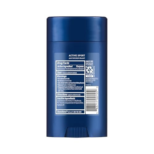 Suave Active Sport Men's Antiperspirant Deodorant, All Day Bergamot & Wood Scent, 48hr Odor & Wetness Protection, 2.7oz, 12 Pack Avelisse
