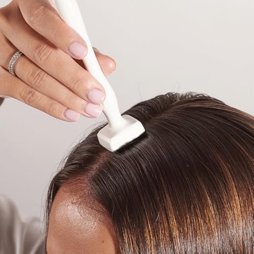 NSOSAUE Dermastamp for Hair & Beard Micro-Exfoliating Tool for Women and Men | White ABS Microdermabrasion Device - görsel 8