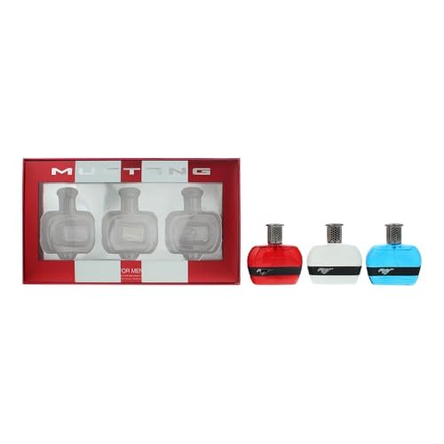 Mustang For Men Fragrance Gift Set – 3-Piece Collection with Red, White and Blue Eau de Toilette, 30ml Each - görsel 2