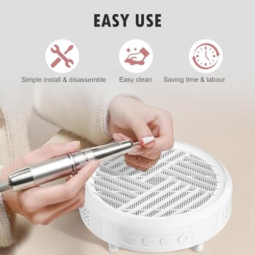 KTNAid 4 Pack Replacement Filters Compatible with MelodySusie HPro/SProR Nail Dust Collector – Reusable Refill Filters for Home & Salon Nail Dust Vacuum Avelisse