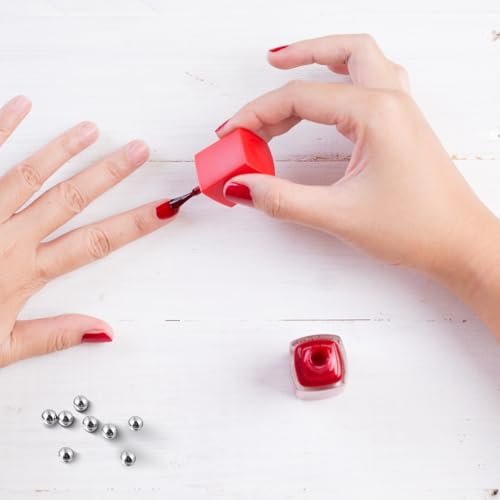 ZEYIYER 100 PCS 4mm Stainless Steel Paint Mixing Balls – Metal Ball Bearings for Model Paint & Nail Polish Agitator - görsel 14