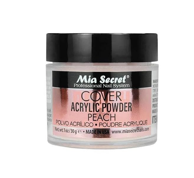 Mia Secret Acrylic Powder Cover Peach 1 oz - Easy Apply Nail Powder - görsel 1
