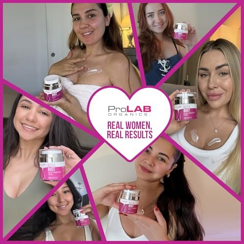 ProLab Organics InstaBust Breast Enhancement Cream – Natural Bust Firming & Lifting Formula for Fuller, Rounder Breasts Avelisse