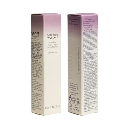 Haruharu Wonder Black Rice Night Knight Retinol Serum – Firming & Smoothing Night Treatment with Hydrating Formula, 0.67 fl.oz - görsel 18