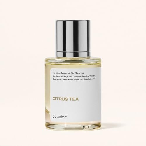 Dossier Citrus Tea Eau de Parfum - Inspired by Labo Thé Noir - 1.7 Fl Oz (50ml) - Vegan, Paraben-Free Unisex Fragrance Avelisse