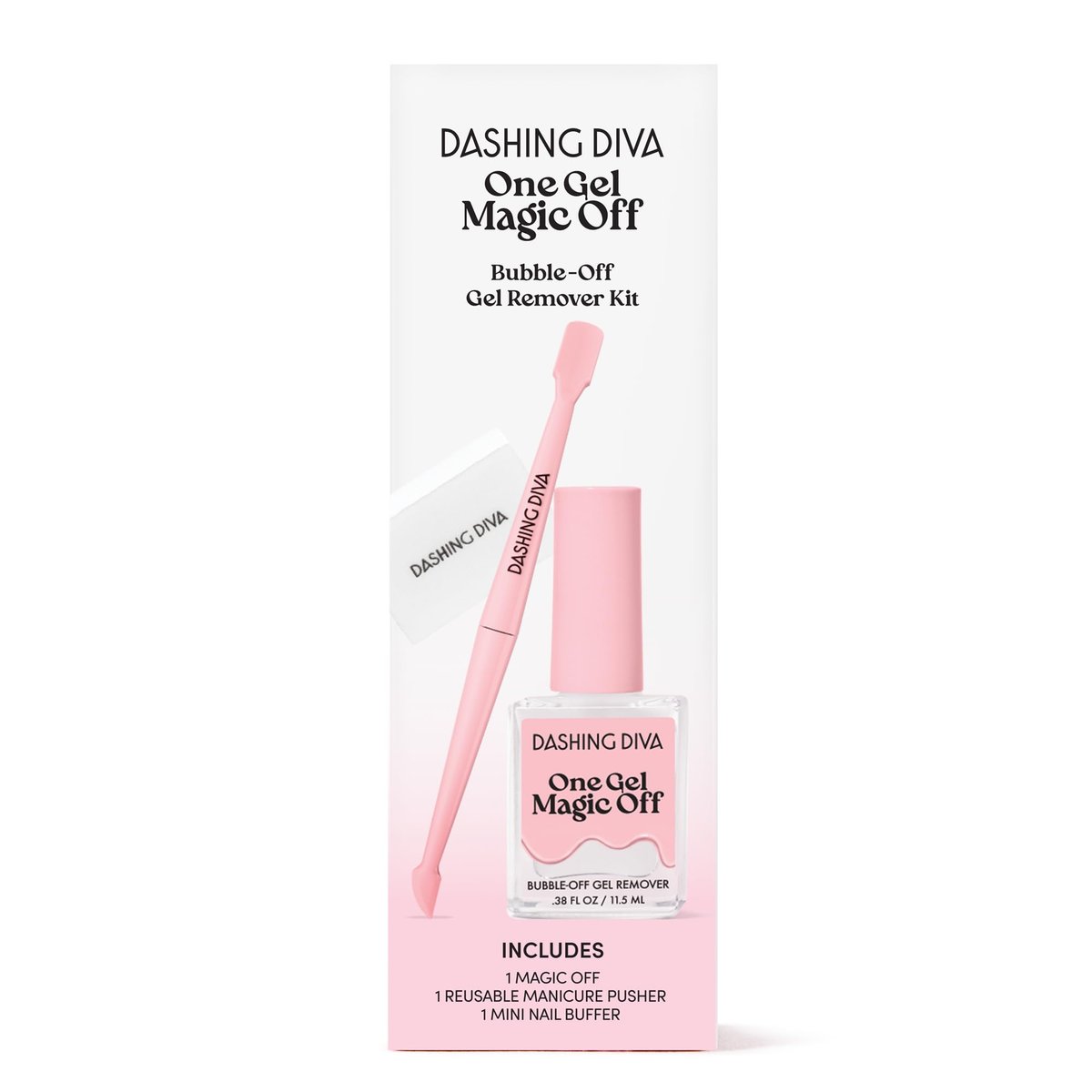 Dashing Diva Magic Off Gel Polish Remover - Damage-Free Bubble-Off Remover for One Gel - Includes Bonus Tool - 2-Pack Avelisse
