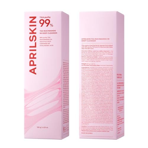 APRILSKIN TXA Niacinamide 99 Pore Care Pink Bubble Gum Deep Cleanser - 99% High-Purity TXA+Niacinamide All-in-One Cleanser for Deep Cleansing, Blackhead Care, Pore Care, Moisturizing - 4.23 fl.oz. - görsel 18