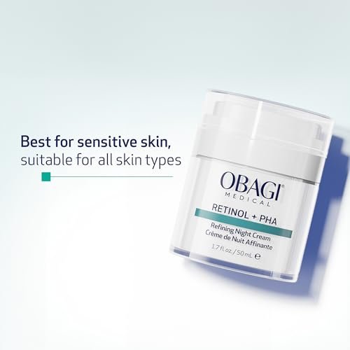 Obagi Medical Retinol + PHA Refining Night Cream – Dual-Action Anti-Aging Face Cream for Smoother, Renewed Skin & Even Complexion, 1.7 Oz Avelisse