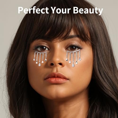 Teenitor Self Adhesive Face Gems and Hair Gems - 6 Sheets Pearl Stickers for Rave, Prom, and Crafting - görsel 18