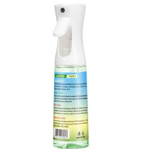 10 FL OZ Rinse-Free Shampoo for Braids, Locs, Twists, Weaves & Dreadlocks – No Water Dry Spray for Buildup, Odor, Itch & Flakes, No Residue, Chemical Free Avelisse