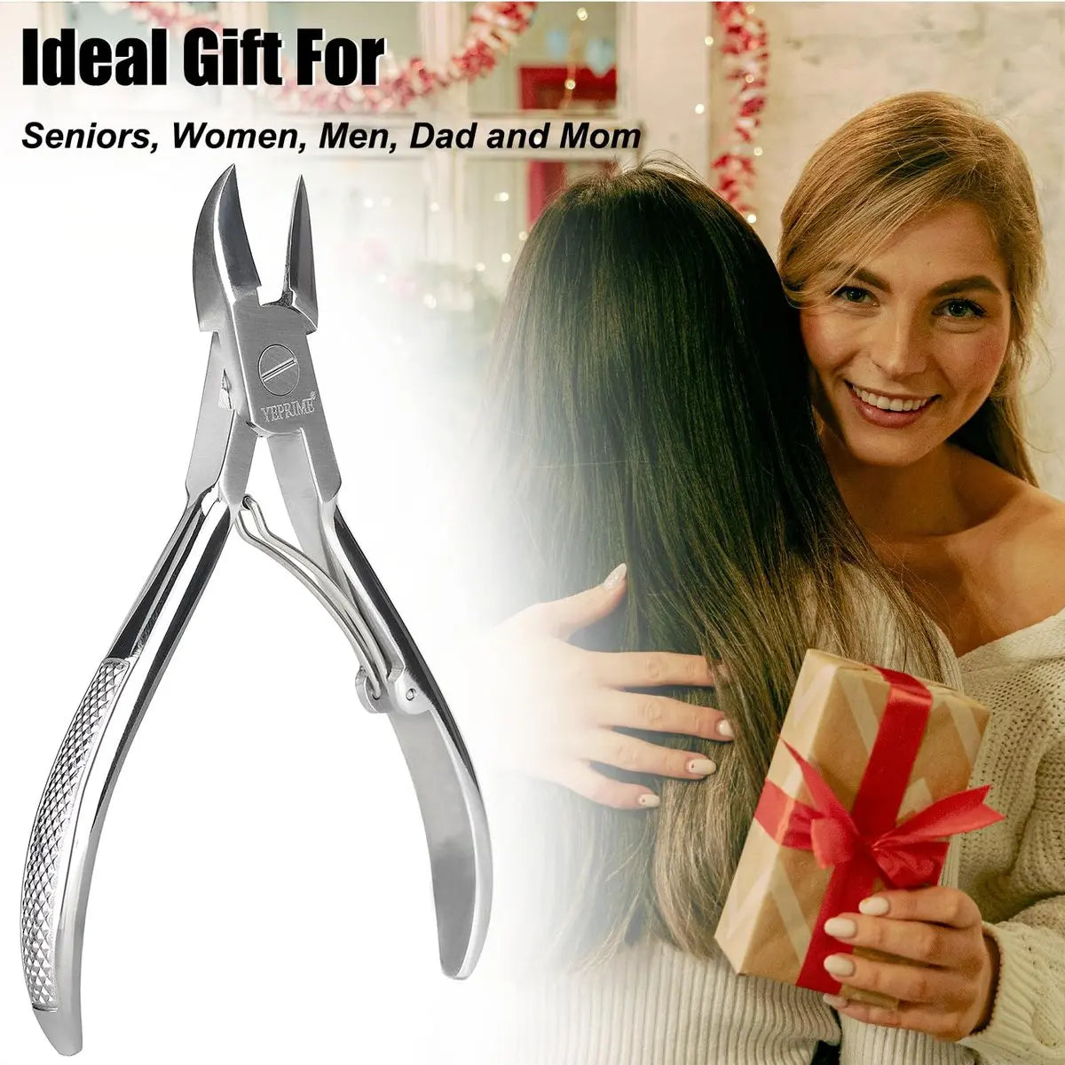 Podiatrist Toenail Clippers - Super Sharp & Wear-Resistant Stainless Steel for Thick & Ingrown Nails, Curved Blade for Men, Women, Seniors Avelisse