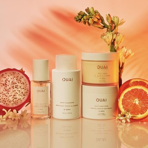 OUAI St. Barts Hair & Body Gift Set – Tropical-Scented Hydrating Body Cream & Deluxe Hair and Body Mist for Women and Men (2 Count) Avelisse