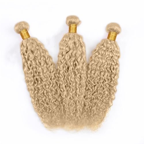 #22 Ash Blonde Water Wave Human Hair Bundles 16 18 20 Inch Unprocessed Brazilian Virgin Hair 3 Bundle Set 50g Each - görsel 12