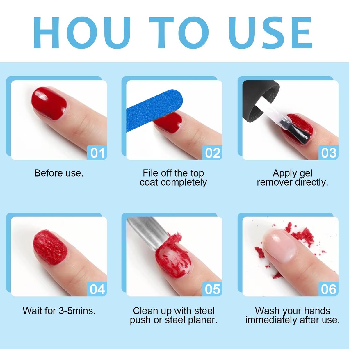 Magic Gel Remover: Quick Gel Nail Polish Remover in 3 Minutes – No Soaking or Wrapping – Professional Nail Remover 0.5 Fl Oz - görsel 16