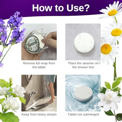 W&E Choice Shower Steamers Aromatherapy 8 Counts - Christmas Gifts for Women, Shower Bombs with Natural Essential Oils for Daily Relaxation & Stress Relief Avelisse