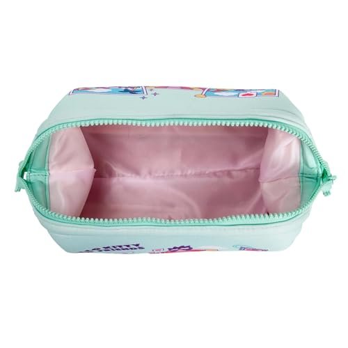 Impressions Vanity Hello Kitty and Friends Vacay Cosmetic Pouch - Mint Faux Leather Travel Makeup Bag with Inner Pockets - görsel 16