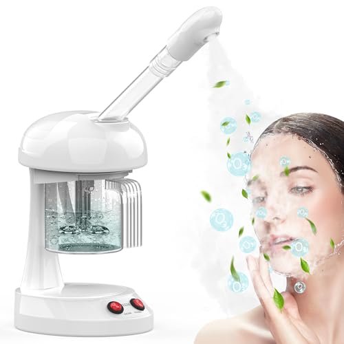 TASALON Facial Steamer - Ozone Face Steamer for Deep Cleaning, Portable Nano Ionic Steamer with Removable Water Tank for Home Spa Avelisse
