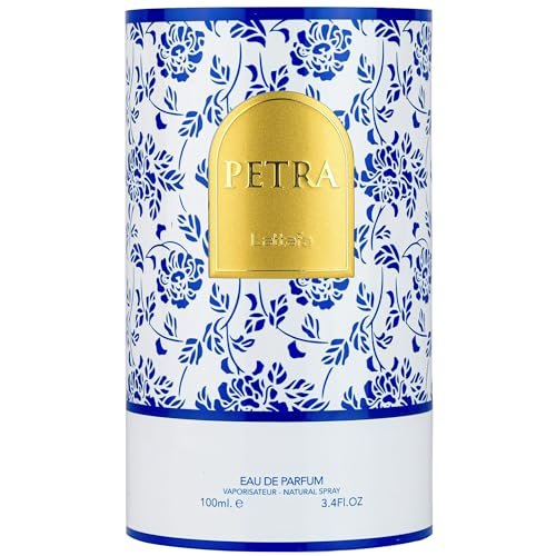 Lattafa Petra Eau de Parfum - Fruity Gourmand Floral Musky Unisex Fragrance, 3.4 oz (100 ml) Avelisse