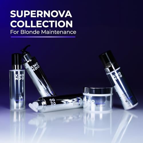 XMONDO Hair Supernova Blonde Brightening Leave-in Conditioning Mist - Purple Toning Spray for Blonde, Silver, and Gray Hair (6.7 oz) Avelisse