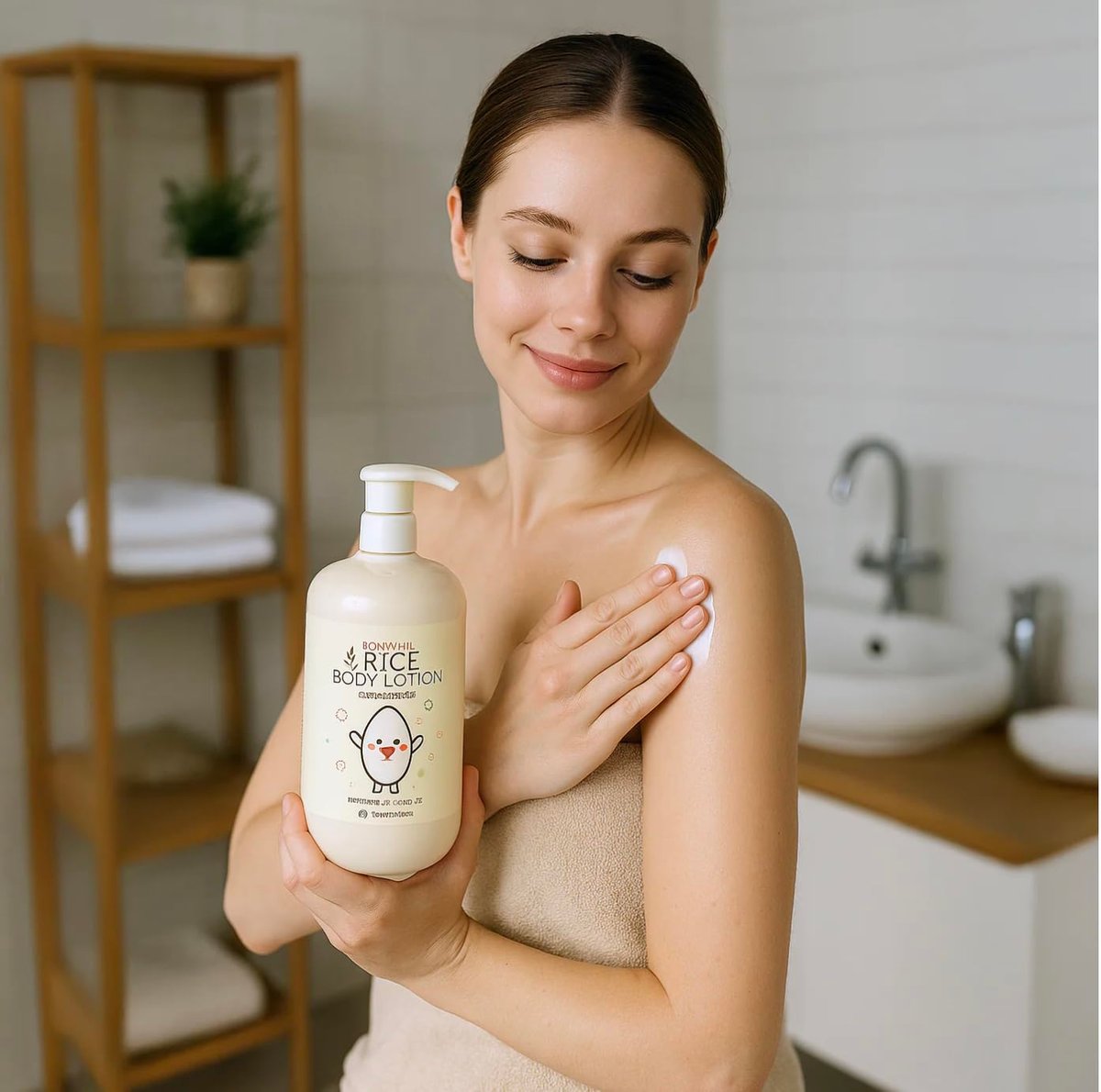BONNYHILL Rice Body Lotion - Intense Moisturizer for Radiant Skin, 33.81 FL OZ Avelisse