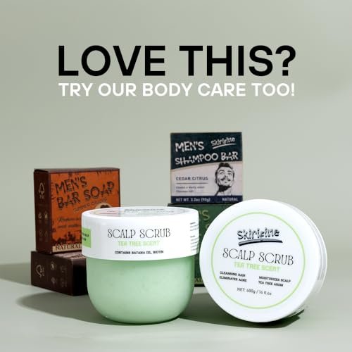 Skirifine Tea Tree Scalp Scrub - Exfoliating & Moisturizing Treatment for Dry, Flaky Scalp - 400g (14 fl.oz) Deep Cleansing Hair Scrub with Natural Exfoliants & Nourishing Oils - görsel 14