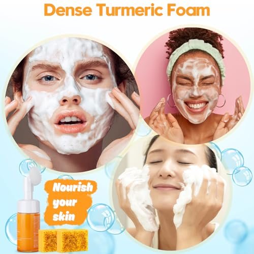 Wuzhenfa Kojic Acid Soap Set with Lemon Turmeric Bar & Facial Cleansing Mousse – Deep Cleansing for All Skin Types (3-Pack) - görsel 14