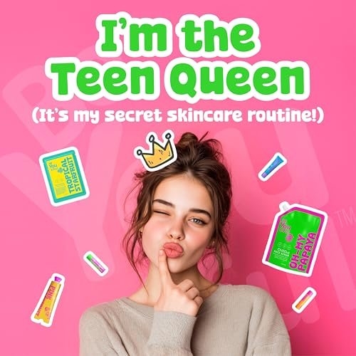 BeYoutiful 3 Step Teen Skin Care Kit - Face Wash, Scrub & Moisturizer for Tweens & Kids, Vegan Skincare Routine Gift Set - görsel 12