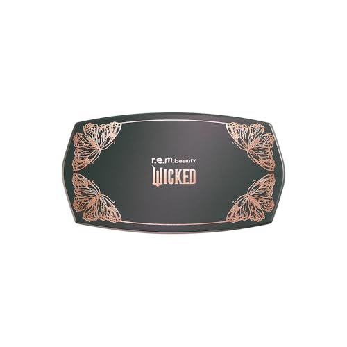 r.e.m. beauty by Ariana Grande Wicked: For Good | Ozian Forest Eyeshadow Palette | 12 Highly Pigmented Shades | Matte, Duo-Chrome, Shimmer & Glitter Avelisse