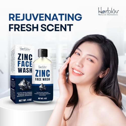 Pyrithione Zinc Face Wash | 2% ZnP Zinc Soap Body Cleanser for Acne, Rosacea, Eczema, Dermatitis, Psoriasis & Itching | Calming Facial Wash Made in USA - görsel 14