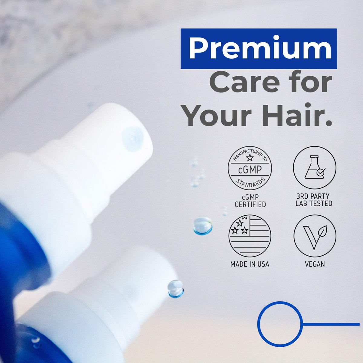Neurogan GHK-Cu Copper Peptide Hair & Scalp Serum – 2400mg, 4% Copper Peptides – Fast-Absorbing, Water-Based Formula for Hair Softness & Shine – Cosmetic Dry Scalp Moisturizer Spray, Made in USA Avelisse