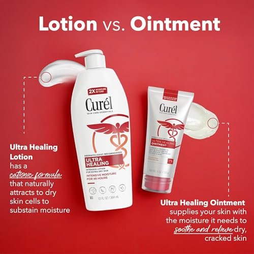 Curel Ultra Healing Ointment with Touch Free Applicator – 4 oz – Body & Face Moisturizer for Dry Skin - görsel 18