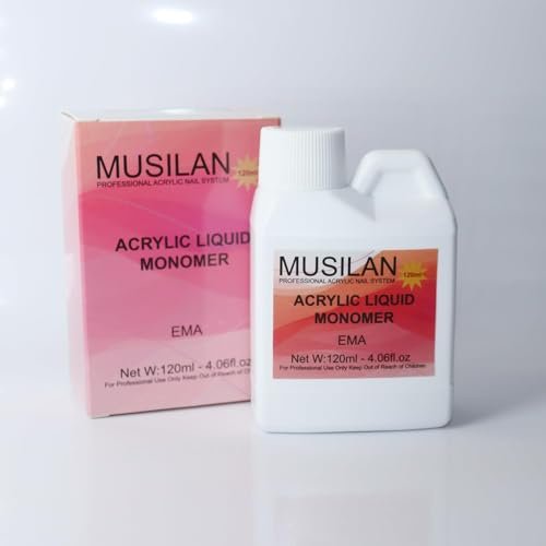 MUSILAN Monomer Acrylic Nail Liquid 4oz – Professional Acrylic Liquid for Acrylic Powder, Non-Yellowing Formula with 5pcs Nail Brush Dappen Dish Set for Beginners & DIY Nail Extension - görsel 16