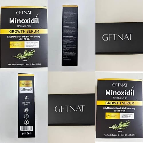 5% Minoxidil Spray for Men and Women Hair Loss Solution with Biotin and Rosemary Hair Growth Serum, Extra Strength 5 Percent Minoxidil for Thicker Fuller Hair Regrowth, 2 Fl Oz (Pack of 2) Avelisse