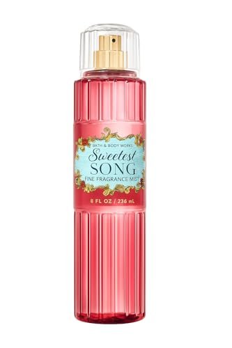 Bath & Body Works Sweetest Song Fine Fragrance Mist 8 fl oz - Floral & Fruity Body Spray with Raspberries, Jasmine, Musk Avelisse