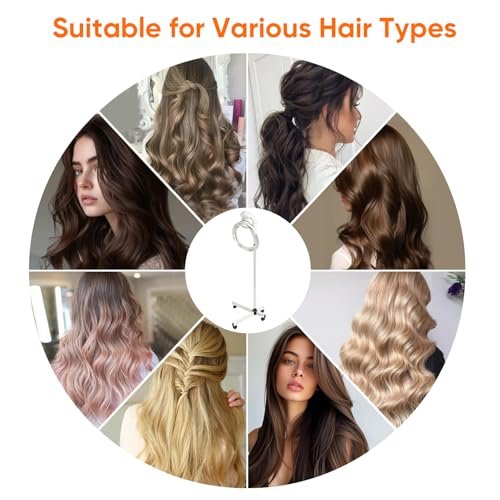 Spiritseek Rotating Hair Processor with LCD Digital Screen - White Hair Dryer Accelerator for Perm Styling - görsel 12