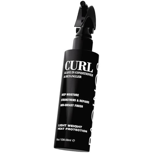 Pacinos Curl Leave In Conditioner and Detangler - Hydrating Curl Conditioner for Daily Use - Frizz Control and Natural Shine - 8 oz Avelisse