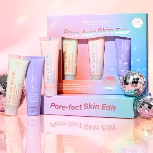 Kate Somerville Pore-fect Skin Edit Travel Kit: ExfoliKate, EradiKate & Goat Milk Cleanser Holiday Gift Set Avelisse