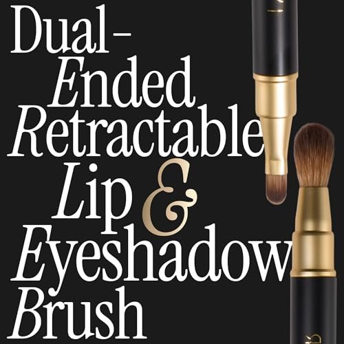 LAURA GELLER NEW YORK Cosmetic Professional Makeup Brushes - Cruelty-Free - 22 Dual-Ended Lip + Eyeshadow Brush - görsel 12